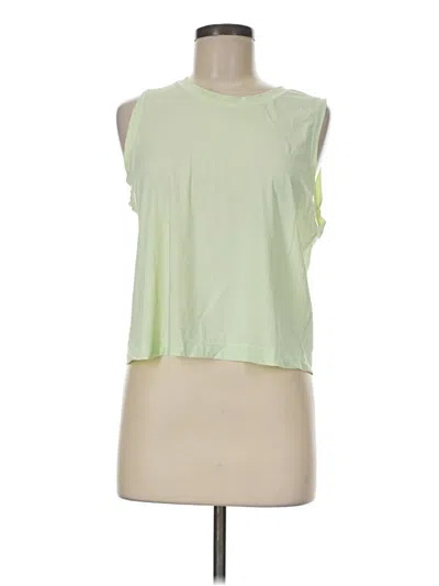 Pre-owned Athleta Sleeveless T-shirt In Green