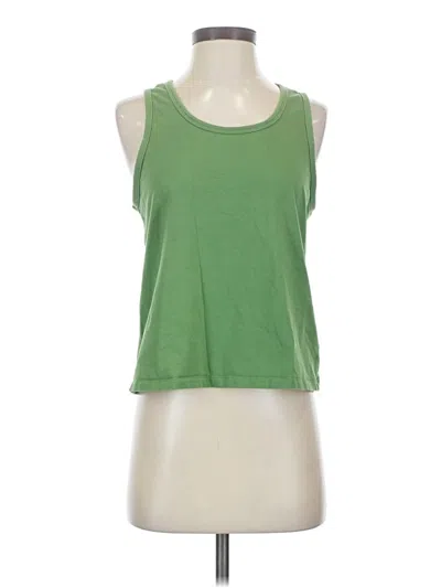 Pre-owned Athleta Sleeveless T-shirt In Green
