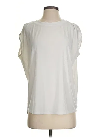 Pre-owned Athleta Sleeveless T-shirt In Ivory