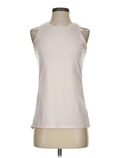 Pre-owned Athleta Sleeveless T-shirt In Ivory