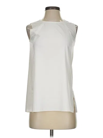 Pre-owned Athleta Sleeveless T-shirt In Ivory