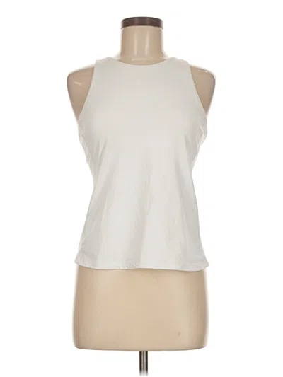 Pre-owned Athleta Sleeveless T-shirt In Ivory