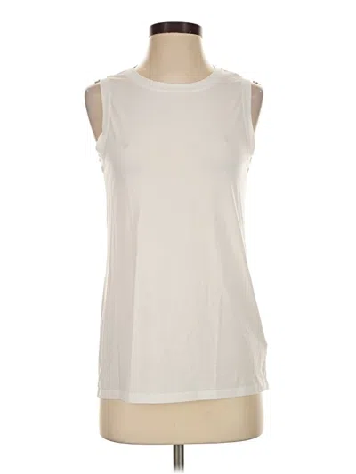 Pre-owned Athleta Sleeveless T-shirt In Ivory