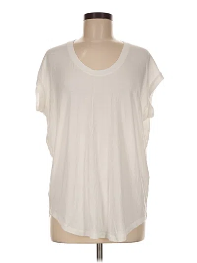 Pre-owned Athleta Sleeveless T-shirt In Ivory