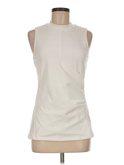 Pre-owned Athleta Sleeveless T-shirt In Ivory
