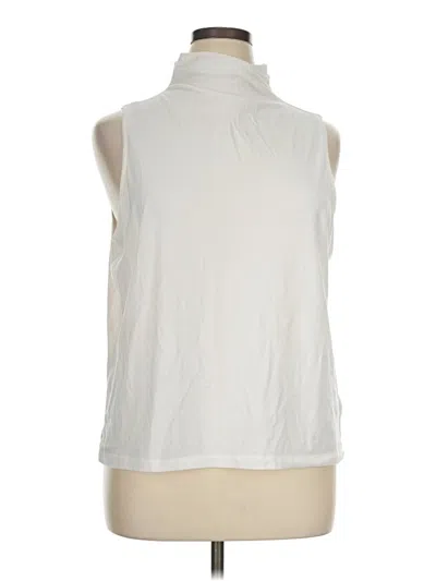 Pre-owned Athleta Sleeveless T-shirt In Ivory