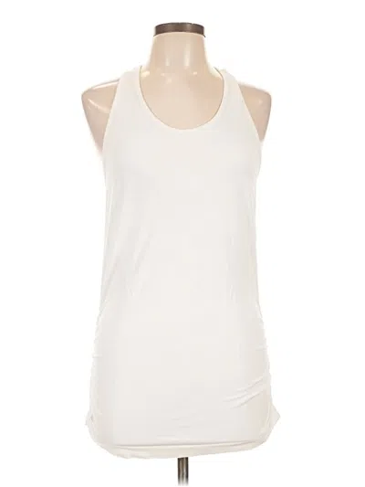 Pre-owned Athleta Sleeveless T-shirt In Ivory
