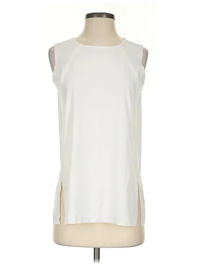 Pre-owned Athleta Sleeveless T-shirt In Ivory