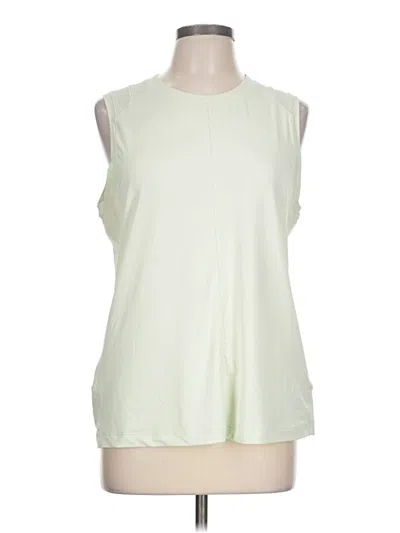 Pre-owned Athleta Sleeveless T-shirt In Ivory