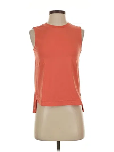 Pre-owned Athleta Sleeveless T-shirt In Orange