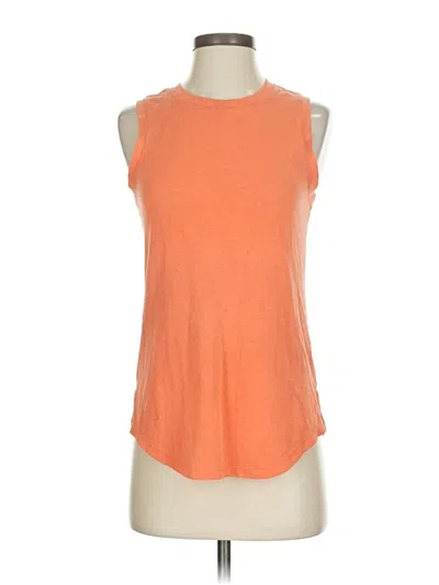 Pre-owned Athleta Sleeveless T-shirt In Orange