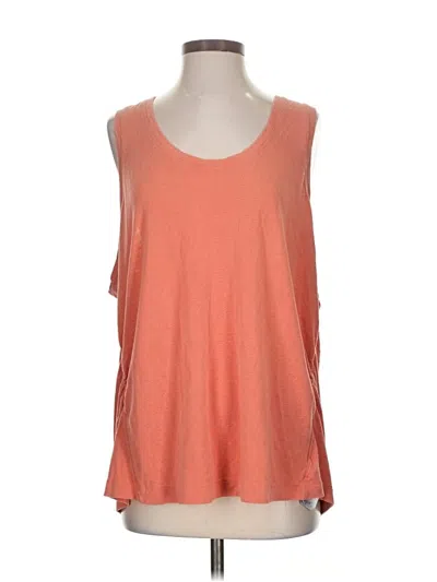 Pre-owned Athleta Sleeveless T-shirt In Orange