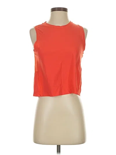 Pre-owned Athleta Sleeveless T-shirt In Orange