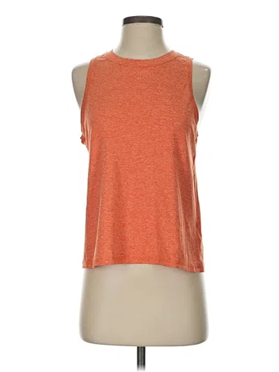 Pre-owned Athleta Sleeveless T-shirt In Orange