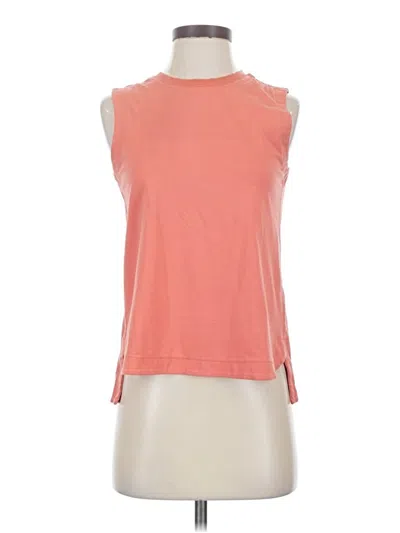 Pre-owned Athleta Sleeveless T-shirt In Orange