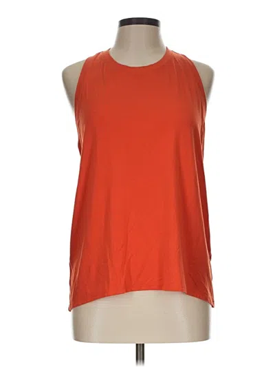 Pre-owned Athleta Sleeveless T-shirt In Orange