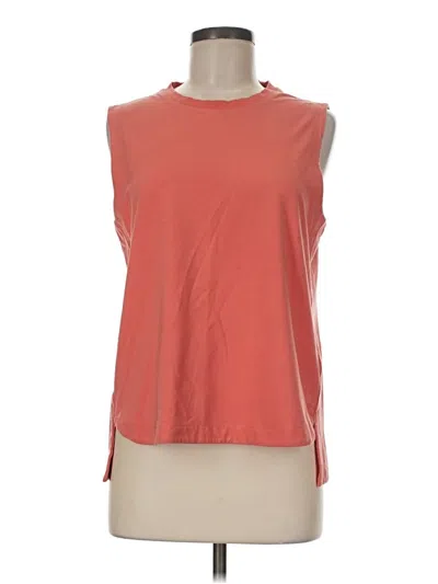 Pre-owned Athleta Sleeveless T-shirt In Orange