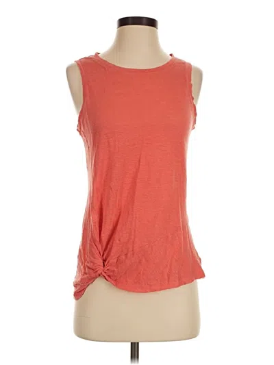 Pre-owned Athleta Sleeveless T-shirt In Orange