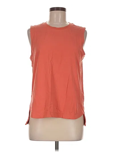Pre-owned Athleta Sleeveless T-shirt In Orange
