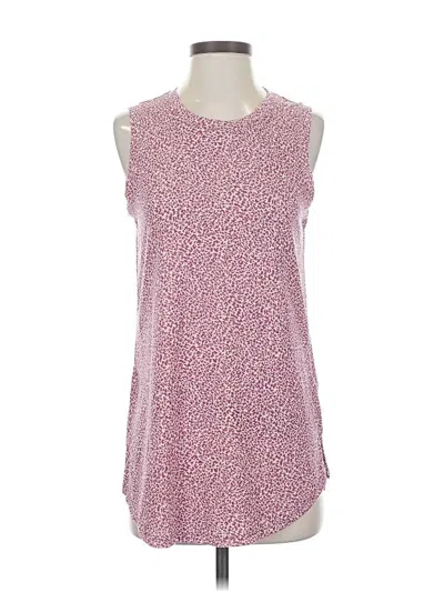 Pre-owned Athleta Sleeveless T-shirt In Pink