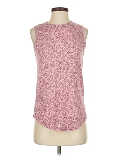 Pre-owned Athleta Sleeveless T-shirt In Pink