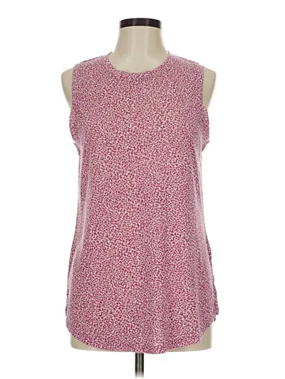 Pre-owned Athleta Sleeveless T-shirt In Pink