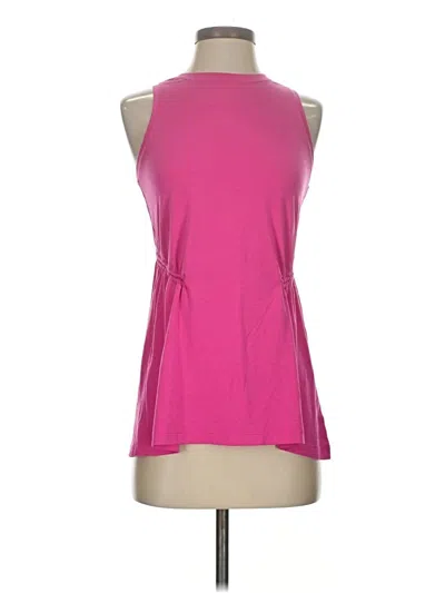 Pre-owned Athleta Sleeveless T-shirt In Pink