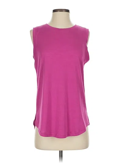 Pre-owned Athleta Sleeveless T-shirt In Pink