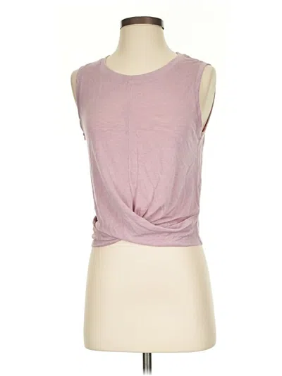 Pre-owned Athleta Sleeveless T-shirt In Pink