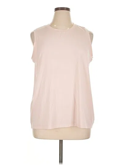 Pre-owned Athleta Sleeveless T-shirt In Pink