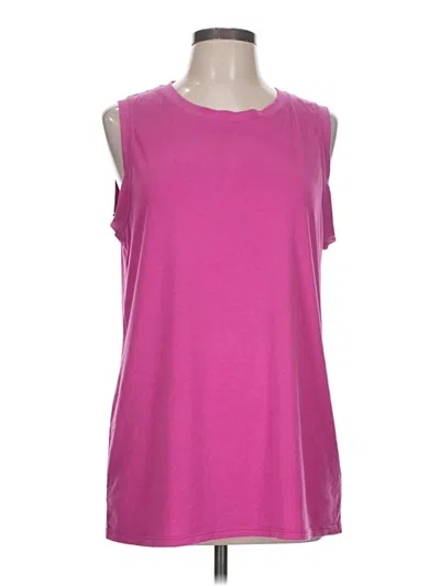 Pre-owned Athleta Sleeveless T-shirt In Pink