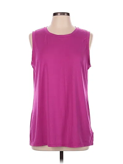Pre-owned Athleta Sleeveless T-shirt In Purple
