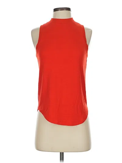 Pre-owned Athleta Sleeveless T-shirt In Red