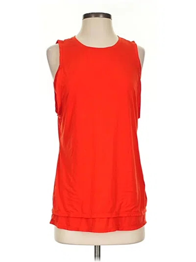 Pre-owned Athleta Sleeveless T-shirt In Red