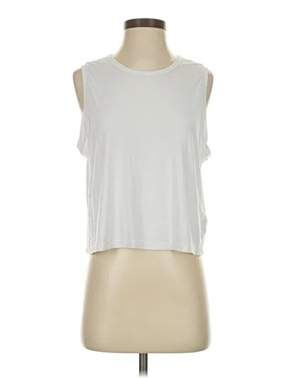 Pre-owned Athleta Sleeveless T-shirt In Silver