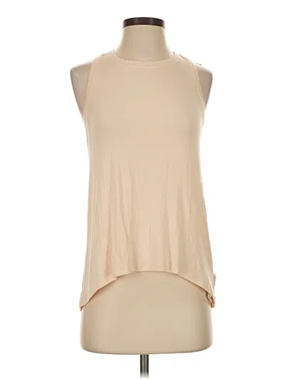 Pre-owned Athleta Sleeveless T-shirt In Tan