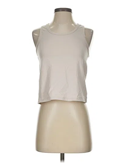 Pre-owned Athleta Sleeveless T-shirt In Tan