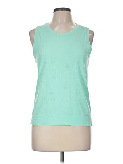 Pre-owned Athleta Sleeveless T-shirt In Teal