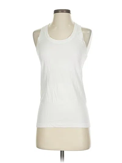 Pre-owned Athleta Sleeveless T-shirt In White