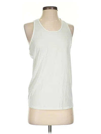 Pre-owned Athleta Sleeveless T-shirt In White