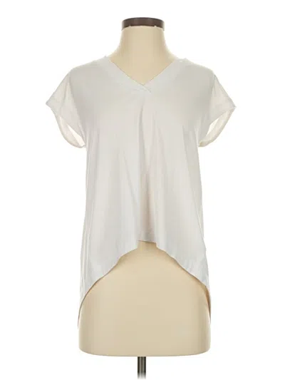 Pre-owned Athleta Sleeveless T-shirt In White