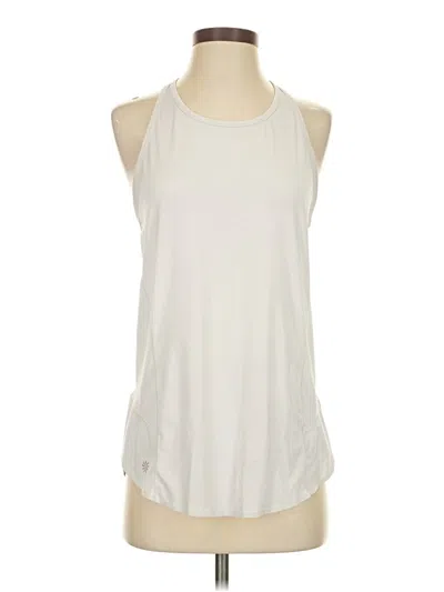 Pre-owned Athleta Sleeveless T-shirt In White