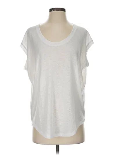 Pre-owned Athleta Sleeveless T-shirt In White