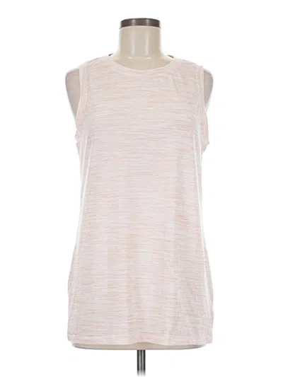 Pre-owned Athleta Sleeveless T-shirt In White