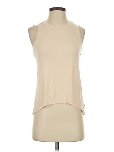 Pre-owned Athleta Sleeveless T-shirt In White