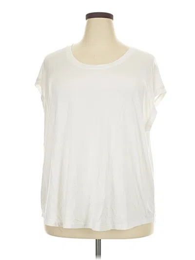 Pre-owned Athleta Sleeveless T-shirt In White