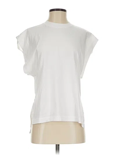 Pre-owned Athleta Sleeveless T-shirt In White
