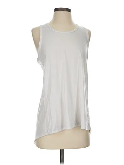 Pre-owned Athleta Sleeveless T-shirt In White