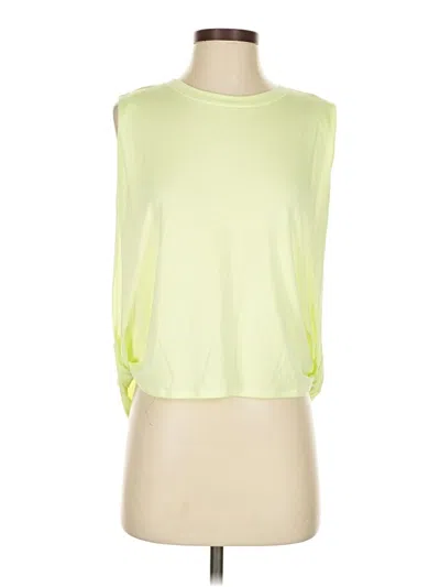 Pre-owned Athleta Sleeveless T-shirt In Yellow