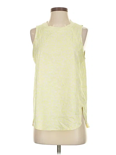 Pre-owned Athleta Sleeveless T-shirt In Yellow